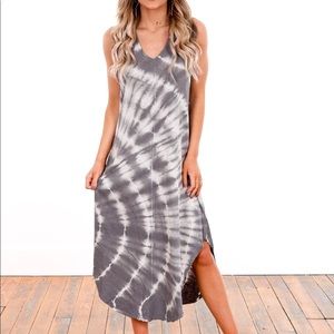 Z supply spiral  tie dye reverie midi dress